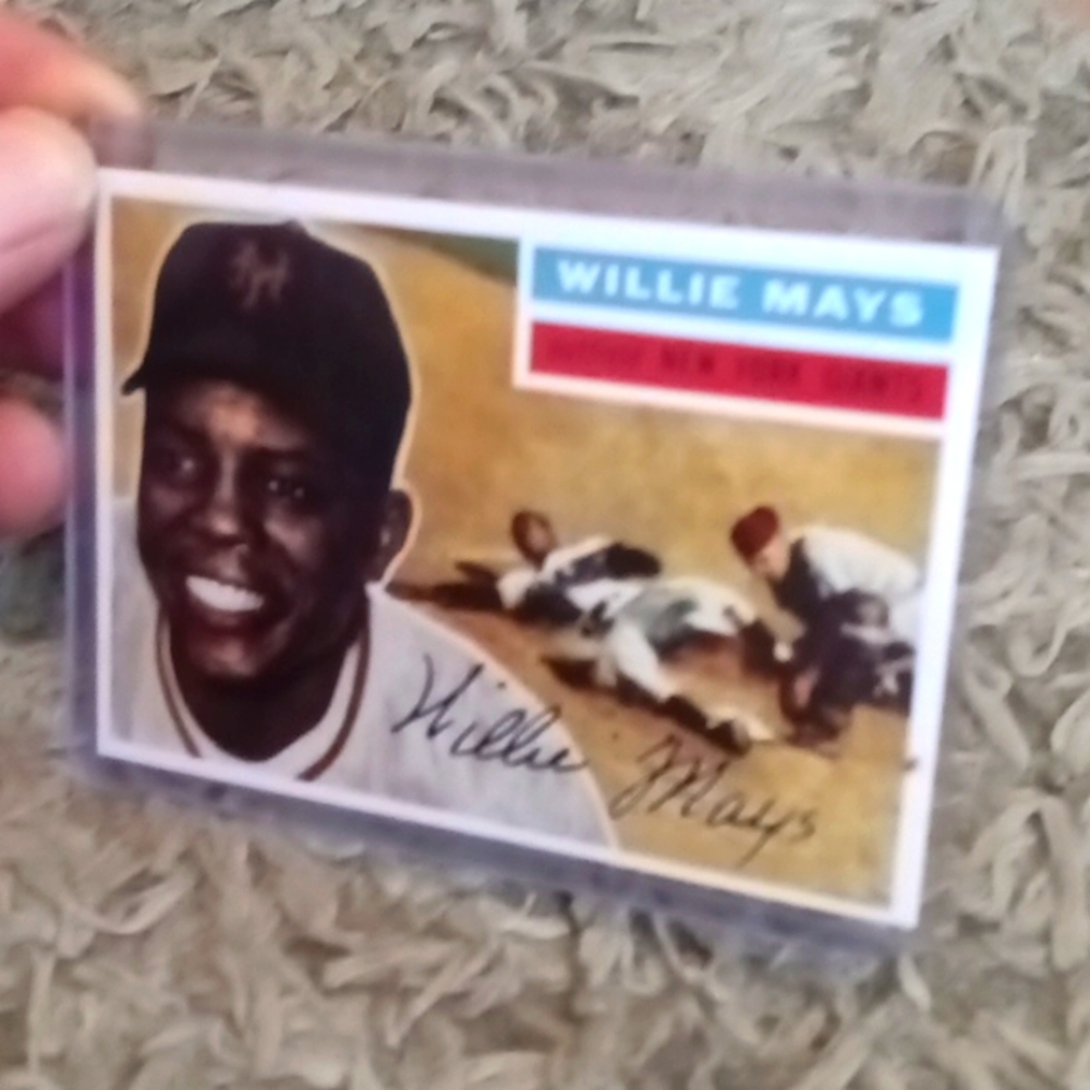 1956 Topps Willie Mays Baseball Grail #130 Grey Back PSA 9/10 Candidate!!
